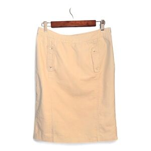 Banana Republic Womens‎ Corduroy Skirt Size:8 Color:Beige 100% cotton